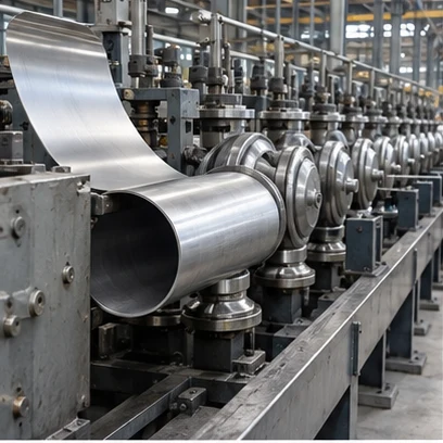 Roll-forming equipment for welded stainless steel pipe