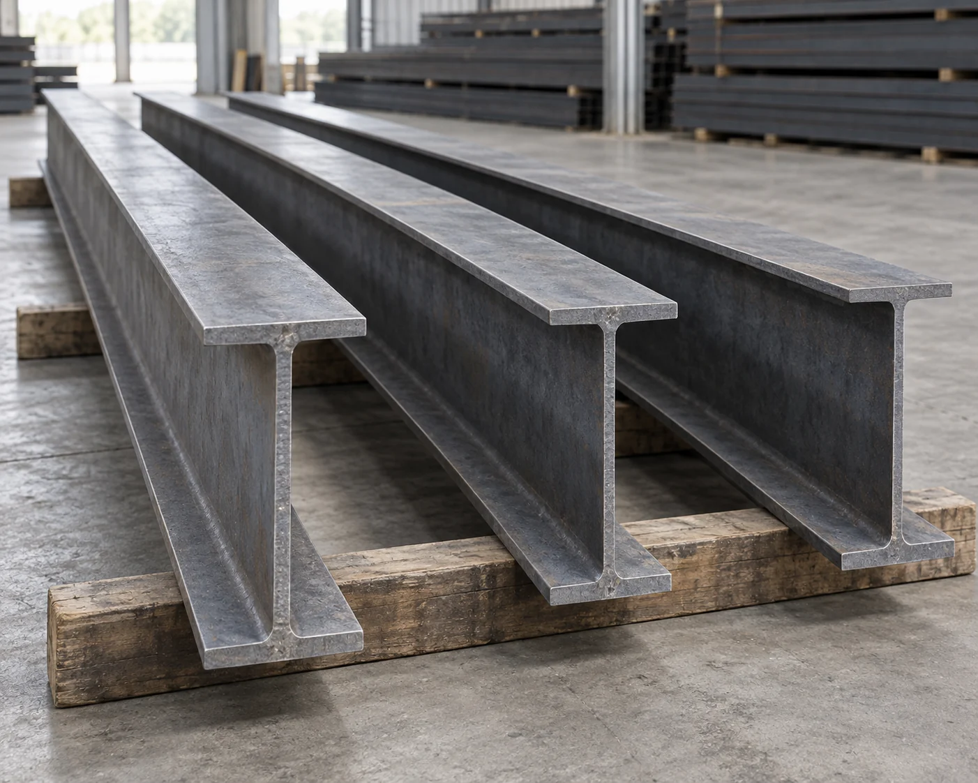 Parallel-flange I-section lengths on timber supports